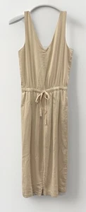 SPLENDID Kianna Wide Leg Jumpsuit Beige Linen/Viscose Blend Womens Size Medium - Bild 1 von 10