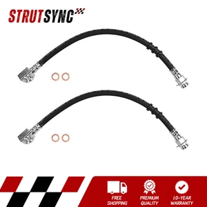 2x Brake Hose Line Front For Dodge Charger 7.2L 1973-1974 - Picture 1 of 3