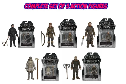 Game of Thrones Funko 3.75 inch Action Figure Lot Complete Set 5 Bundle Toy NEW Cover