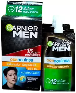 Garnier Men Oil Control Serum Cream 7 ml x 6 Nourishes oily skin 12 hours Bright - Picture 1 of 12