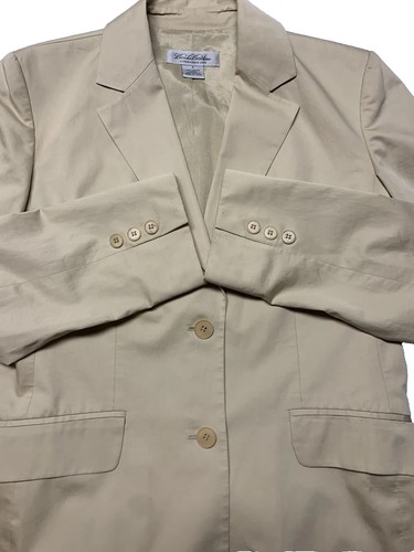 OFF WHITE Brooks Brothers Cappotto Tuta Donna Monopetto Professionale Business Formale