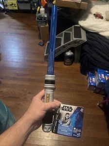 Jouet sabre laser bleu Star Wars sabre laser Academy niveau 1 - Photo 1/1