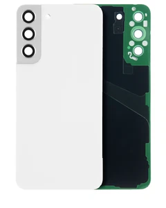 Back Cover Glass With Camera Lens For Samsung Galaxy S22 Plus 5G (White) - Picture 1 of 3