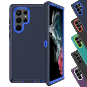 For Samsung Galaxy S24 Ultra Plus S23 S22 Hybrid Shockproof Armor Case Cover - Picture 1 of 35