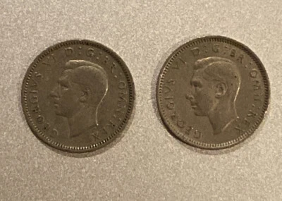 1948 & 1949 George VI Sixpence (2 Coins) - Image 1 of 2