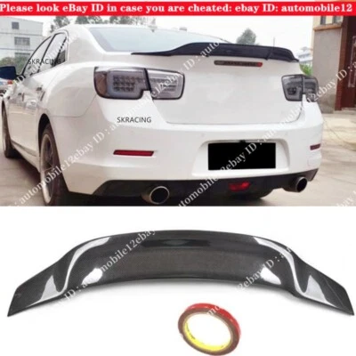Alerón trasero para Chevrolet Malibu 2013-2015 fibra de carbono maletero ala estilo R labio Foto 1 de 4