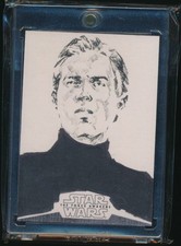 2016 Topps Star Wars Force Awakens Chrome Sketch Card Signed By Rob Teranishi