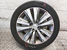 PEUGEOT 3008 T84 FL 17" INCH ALLOY WHEEL WITH DAMAGED TYRE 2014 9802462377