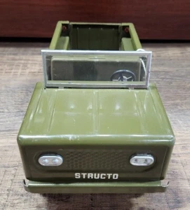 New Vintage 1960's STRUCTO International Scout Army Cub Pressed Steel Toy - Picture 1 of 5