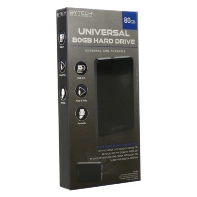 Universal 80GB Hard Drive for PC or Mac. - Image 1 of 4