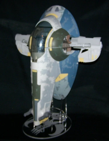 acrylic display stand for Hasbro Star Wars Deluxe Slave I Amazon TRU exclusive Cover