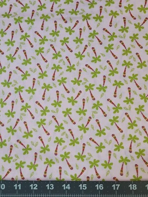 VENTA Palmeras en rosa claro. Telas Marcus.  Tela de algodón 2 yardas Foto 1 de 2