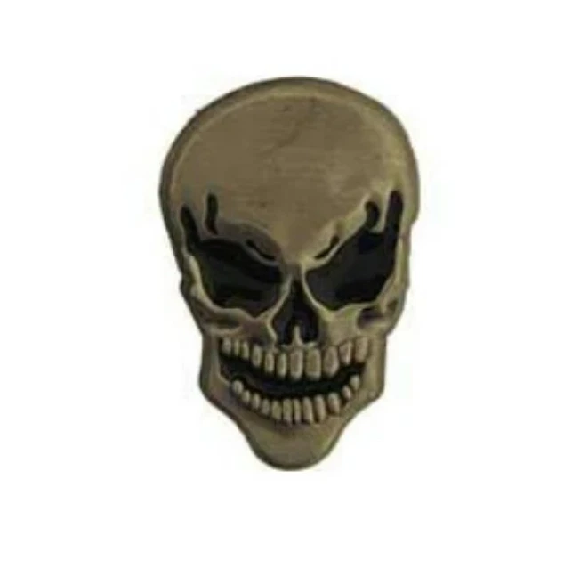 骷髅黑眼定制翻领别针复古 DIY 男士珠宝礼品独特 — 第 1/3 张图片