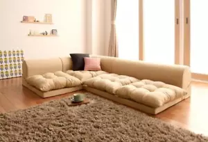 divano pavimento angolo kotatsu corto 50x75x34cm lungo 100x75x34cm set montaggio corpo JP - Foto 1 di 12