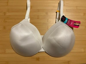 Maidenform Full Coverage Convertible Straps T-Shirt Bra 09436 White 36DD - Picture 1 of 4