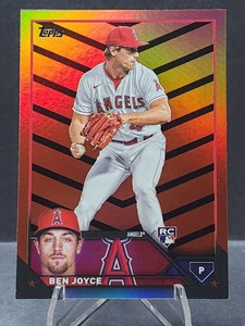 2023 Topps Update Ben Joyce US195 Orange & Black Foil Rookie SP Angels