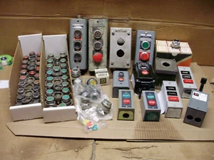 Allen Bradley, Cutler Hammer Push Button Stations - Picture 1 of 15