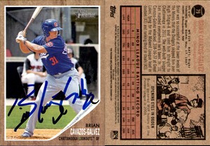 2011 Topps Heritage Minor League #79 Brian Cavazos-Galvez Signed Card Auto