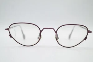 Vintage L.A. Eyeworks BIG QUEENE 484 m. Sonnenclip Violett Oval Brille NOS - Picture 1 of 7