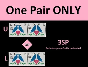 US 2441 Love Birds 25c 3SP horz pair MNH 1990 - Picture 1 of 1
