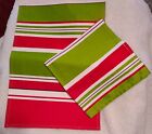 Reversible Noble Ellegence Placemats, 19" X 12.5", red, white,green, purple. 8pc