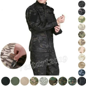Mens Army Military Tactical Combat Jacket Pants Sets SWAT Camouflage BDU Uniform - Picture 1 of 122