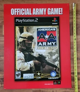 AMERICA'S ARMY 2005 Videojuego Tienda Exhibición Letrero 22x28" PS2 XBOX Publicidad - Imagen 1 de 5