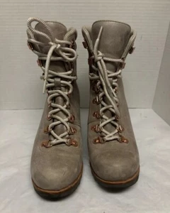 Sorel Conquest hellbraune Damen-Lederstiefel mit Keilabsatz Größe 9,5 UK 7,5 EU40,5 NL2771-215 - Bild 1 von 16