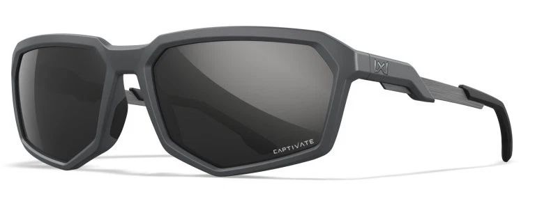 全新 Wiley X RECON 灰色金属镜框 带偏光镜片 — 第 1/1 张图片