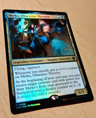 MTG Magic: # FOIL # Mirko, obsessiver Theoretiker, Obsessive Theorist, English  - Bild 1 von 2
