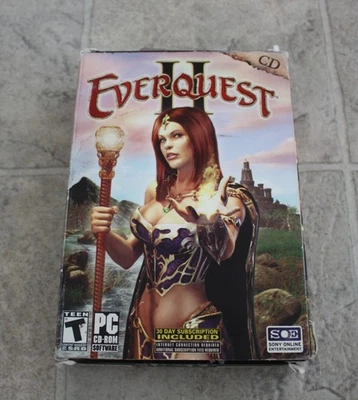 Everquest II 2 (PC CD ROM w/ 10 DISCS) *Complete w Box / Manual, and Map - Image 1 of 4