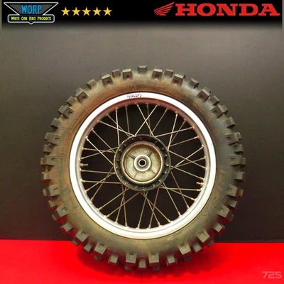 84-89 HONDA XR250 XR200 RUEDA TRASERA BUJE LLANTA RADIOS NEUMÁTICO PIÑÓN GENUINO OEM  Foto 1 de 4