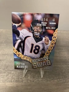 Peyton Manning 2024 Topps Chrome Football Sunday Swag Refractor #SS-10 Broncos - Picture 1 of 4