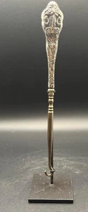 Antiker Vintage Knopfhaken aus verziertem Sterlingsilber 19. Jahrhundert - Bild 1 von 5