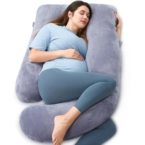 Momcozy Pregnancy Pillows, U Shaped, Full Body, Removable Cover, 57", New Sealed - Picture 1 of 5