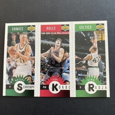 Mini tarjeta Schrempf Kukoc Radja 1996-97 Collector's Choice #M76 M12 M5 Foto 1 de 2
