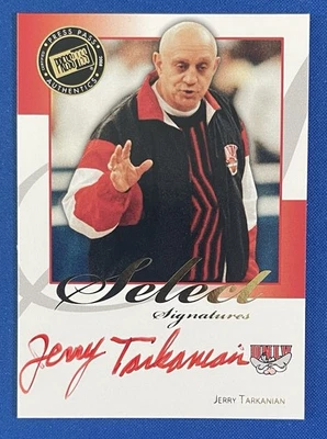 2008-09 Press Pass Legends Select Signatures Jerry Tarkanian (Red Ink) Auto Card - Image 1 of 2