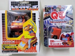 Takara Transformers Choro-Q Robo Rodimus Prime Q-05 and Optimus Prime, NEW - Picture 1 of 6
