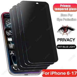 For iPhone 17 16 15 14 13 12 11 X XR Privacy Screen Protector Tempered Glass Lot - Picture 1 of 31