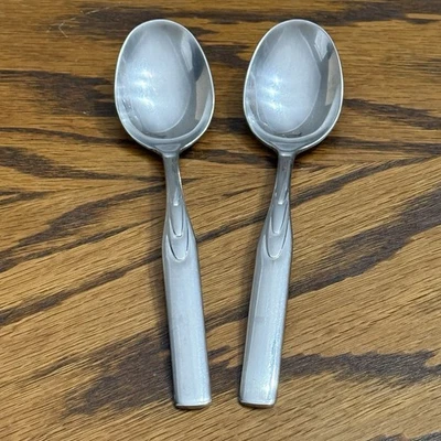 RAPTURE JA Henckels International 2 Soup Place Spoons 18/10 Stainless 7 3/8” - Image 1 of 4