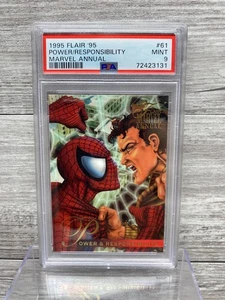 1995 Flair '95 Marvel Anual #61 Spider-Man Poder y Responsabilidad PSA 9 - Imagen 1 de 2