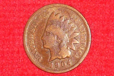 1904, Rare Old Antique, Indian Head Penny, (121 Years Old). - Image 1 of 4