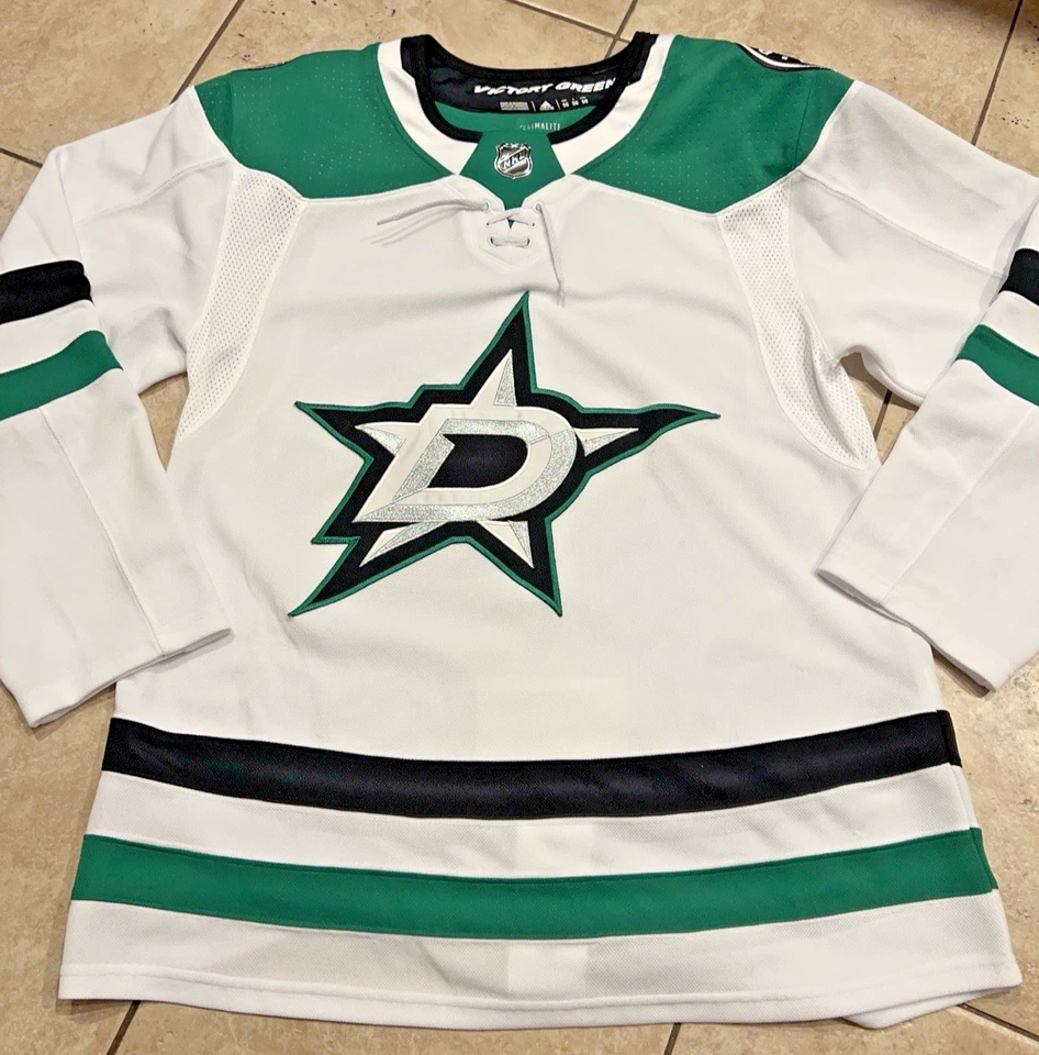 Dallas Stars Jersey Mens Size 50 White Adidas Away Shirt BLANK Hockey Authentic - Image 1 of 4