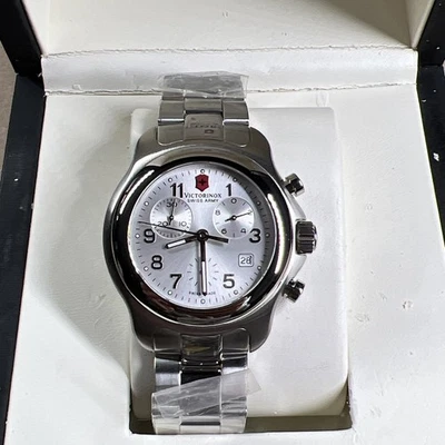 SWISS ARMY Watch MODEL 24712 Officers 1884 Men’s Chronograph 42mm Sapphire SS - Image 1 of 4