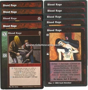 Blood Rage x10 3rd Ed CE VTES Jyhad - Picture 1 of 1