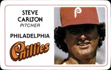 1981 Perma-Graphic Superstar Credit Cards (125- prefix) Steve Carlton