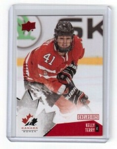 2015 Upper Deck Team Canada Women Exclusives Card # 67 Kelly Terry 086/199
