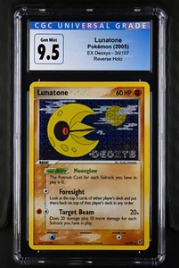 2005 Lunatone 36/107 Deoxys Reverse Holo CGC 10 Gem Mint Pop 4 - Picture 1 of 2