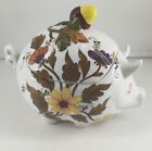 Ceramic Pottery Floral Pig Trinket Dish Neiman Marcus Made In Italy  RARE 7