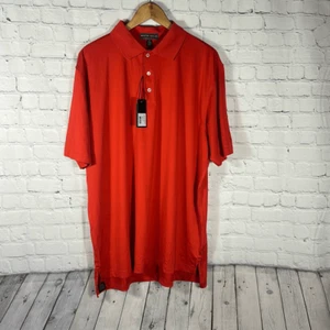 Peter Millar Summer Comfort Red Solid Performance Polo size XL NEW - Picture 1 of 7